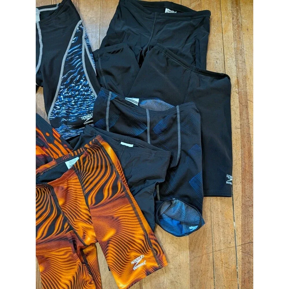 Speedo Boys Youth Size 24 & 26 Endurance+ Purpose Jammer Swim Suit Lot Of 8